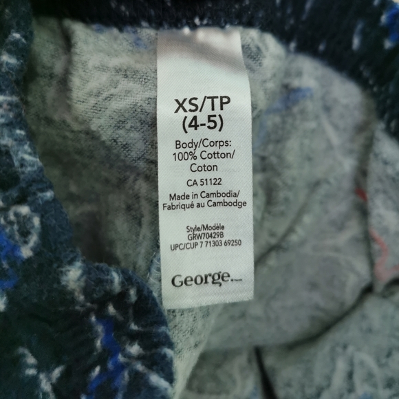 Lot #1 George Boys Size 4-5- PJs - Picture 6 of 14